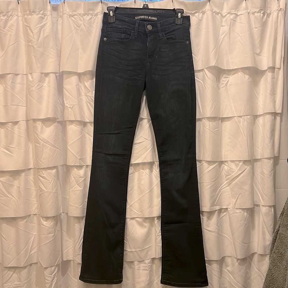 Express mid rise boot cut jeans